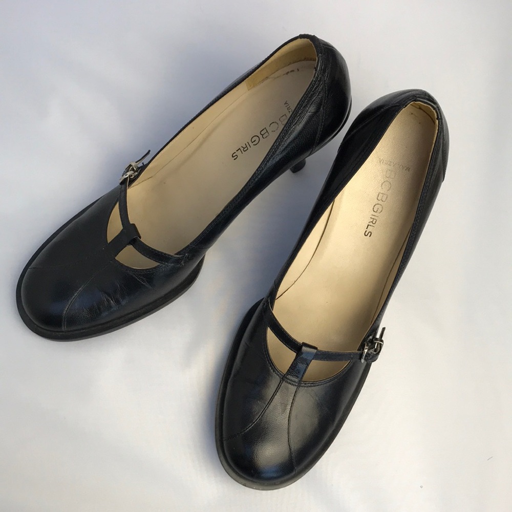 BCBG Maxazria Black Mary Jane heels sz US 7.5 - Picture 9 of 12